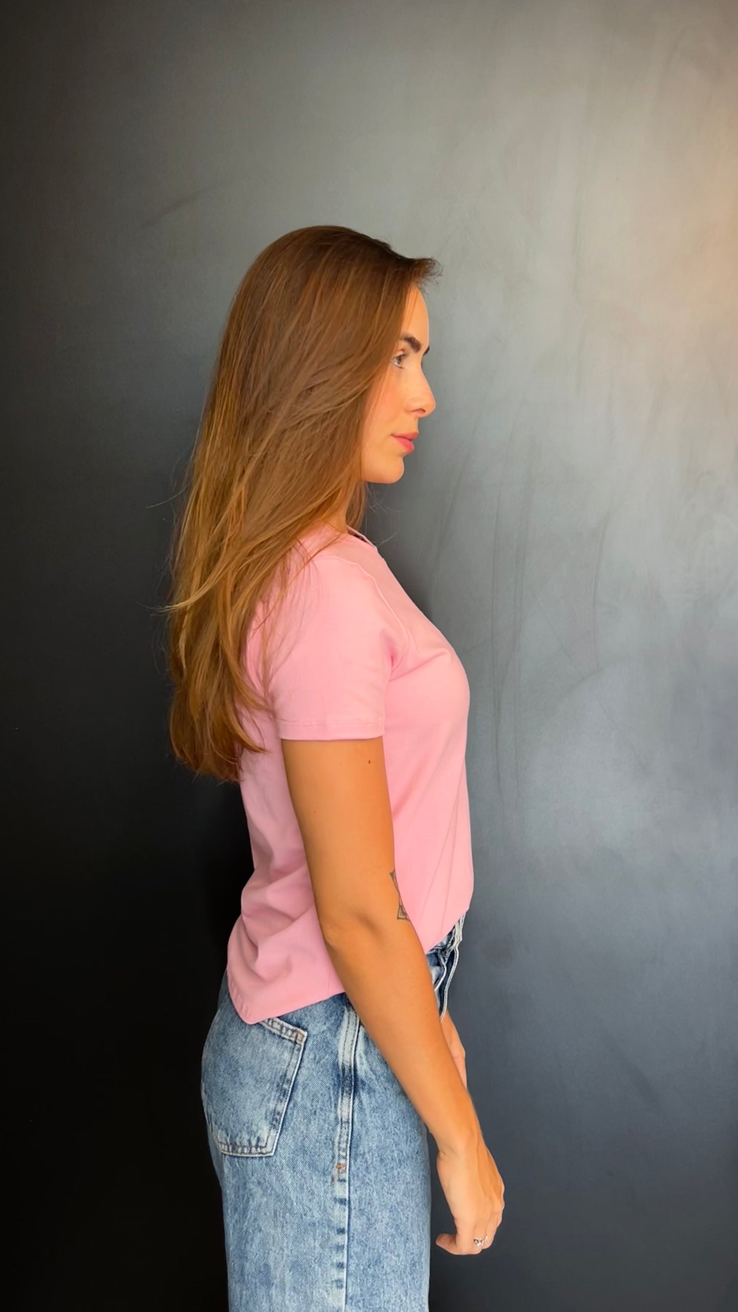 CAMISETA GELLERT FEMININA ROSA - GOLA O